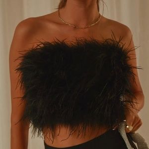 Feather tube top